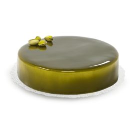 PISTACHIO MIRROR GLAZE | Rubicone | Pack: box of 7 kg. - 2 buckets of 3,5 kg. | Mirror glaze for cakes with a Pistachio flavor, 