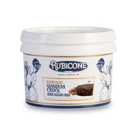 GLASSA GIANDUIA CROCK | Rubicone | Certificazioni: senza glutine; Confezione: scatola 6 kg. - 2 secchielli da 3 kg.; Tipo di pro