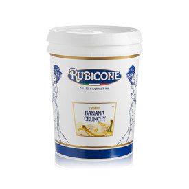 CREMINO BANANA CRUNCHY | Rubicone | Certifications: gluten free; Pack: box of 10 kg. - 2 buckets of 5 kg.; Product family: cream