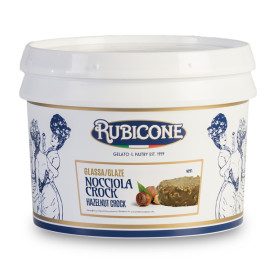 GLASSA NOCCIOLA CROCK | Rubicone | Confezione: scatola 7 kg. - 2 secchielli da 3,5 kg.; Tipo di prodotto: pasticceria | Glassa a