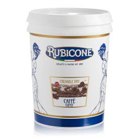 DRY CRUMBLE COFFEE | Rubicone | Certifications: gluten free; Pack: box of 8 kg. - 2 buckets of 4 kg.; Product family: crumble | 