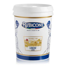 DRY CRUMBLE LEMON | Rubicone | Certifications: gluten free; Pack: box of 8 kg. - 2 buckets of 4 kg.; Product family: crumble | L