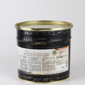 PESTO DI NOCCIOLA PIEMONTE IGP - LINEA GOLD | Leagel | Certificazioni: igp, senza glutine, vegan; Confezione: secchiello da 3,5 