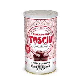 AMARENA TOSCHI 18/20 - LATTINA 1 KG FRUTTO E SCIROPPO PER PASTICCERIA BAR | Toschi Vignola | Certificazioni: senza glutine; Conf