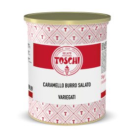 CARAMEL SALTED BUTTER CREAM | Toschi Vignola | Pack: box of 7 kg. - 2 buckets of 3.5 kg; Product family: cream ripples | Smooth 