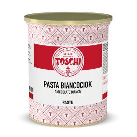BIANCOCIOK ICE CREAM PASTE (WHITE CHOCOLATE) 3,5 KG - TOSCHI | Toschi | Pack: bucket of 3.5 kg.; Product family: flavoring paste