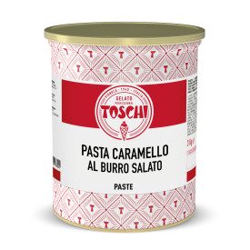 SALTED BUTTER CARAMEL PASTE | Toschi Vignola | Pack: box of 7 kg. - 2 buckets of 3.5 kg.; Product family: flavoring pastes | A g