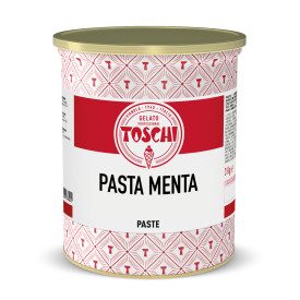 MINT PASTE | Toschi Vignola | Certifications: dairy free, vegan; Pack: box of 4 kg. - 2 buckets of 4 kg.; Product family: flavor