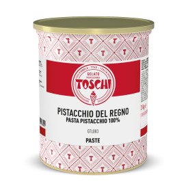 PISTACHIO PASTE OF THE KINGDOM 100% | Toschi Vignola | Pack: box of 6 kg. - 2 buckets of 3 kg.; Product family: nut pastes | A p