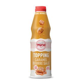 TOPPING CARAMEL SALTED BUTTER | Toschi Vignola | Certifications: gluten free; Pack: box of 5.4 kg.-6 bottles of 0.9 kg.; Product