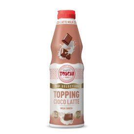 TOPPING CIOCCO LATTE TOP SELECTION | Toschi | Certificazioni: senza glutine; Confezione: scatola da 6 kg. - 6 flaconi da 1 kg.; 