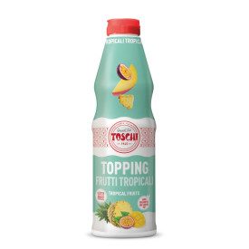 TOPPING FRUTTI TROPICALI | Toschi Vignola | Certificazioni: senza glutine; Confezione: scatola da 6 kg. - 6 flaconi da 1 kg.; Ti