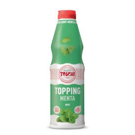 TOPPING MENTA | Toschi Vignola | Certificazioni: senza glutine; Confezione: scatola da 6 kg. - 6 flaconi da 1 kg.; Tipo di prodo