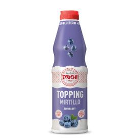 TOPPING MIRTILLO | Toschi Vignola | Certificazioni: senza glutine; Confezione: scatola da 6 kg. - 6 flaconi da 1 kg.; Tipo di pr