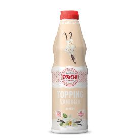 TOPPING VANILLA | Toschi Vignola | Certifications: gluten free; Pack: box of 6 kg. -6 bottles of 1 kg.; Product family: toppings