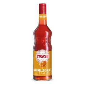 SALTED CARAMEL SYRUP | Toschi Vignola | Pack: box of 7.92 kg. - 6 bottles of 1.32 kg.; Product family: syrups | Highly concentra