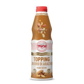 TOPPING BURRO DI ARACHIDI TOP SELECTION | Toschi | Confezione: scatola da 5,4 kg. - 6 flaconi da 0,9 kg.; Tipo di prodotto: topp