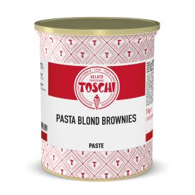 PASTA BLOND BROWNIES | Toschi Vignola | Confezione: scatola da 7 kg. - 2 lattine da 3,5 kg.; Tipo di prodotto: paste aromatizzan