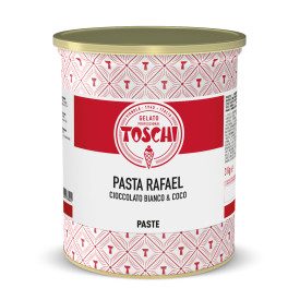PASTA RAFAEL CIOCCOLATO BIANCO E COCCO | Toschi | Confezione: scatola da 7 kg. - 2 lattine da 3,5 kg.; Tipo di prodotto: paste a