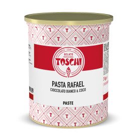 PASTA RAFAEL CIOCCOLATO BIANCO E COCCO | Toschi Vignola | Confezione: scatola da 7 kg. - 2 lattine da 3,5 kg.; Tipo di prodotto: