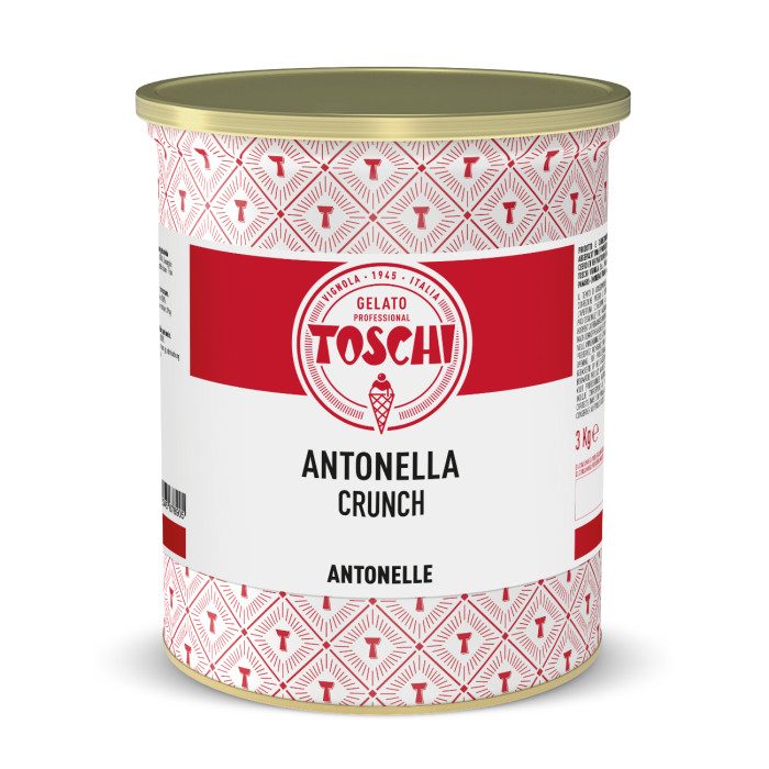 CREMINO ANTONELLA CRUNCH | Toschi | Confezione: scatola da 7 kg. - 2 lattine da 3,5 kg.; Tipo di prodotto: variegati creme e cre CREMINO ANTONELLA CRUNCH | Toschi | Confezione: scatola da 7 kg. - 2 lattine da 3,5 kg.; Tipo di prodotto: variegati creme e cre