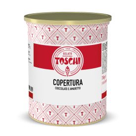 COPERTURA CIOCCOLATO & AMARETTO | Toschi | Confezione: scatola da 7 kg. - 2 lattine da 3,5 kg.; Tipo di prodotto: coperture | Co