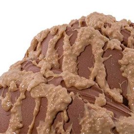 CROCCOMILK CREAM VARCRM | Pack: buckets of 3 kg.; Product family: cream ripples | Ripple milk and hazelnut cream with mini puffe