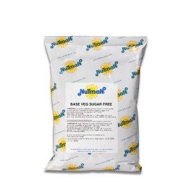 SUGAR-FREE VEGAN BASE | Nutman | Certifications: gluten free, lactose free, vegan; Pack: box of 6 kg. - 6 bags of 1 kg.; Product