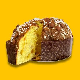 ALMOND ARTISAN PANETTONE - NINO | Nino Total Food | Pack: panettone of 1 kg  | Artisanal ALMOND Panettone by Nino: with candied 