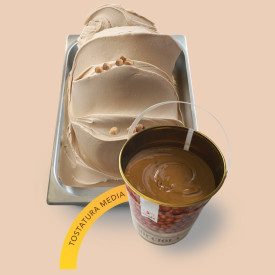 HAZELNUT P PASTE ELENKA | Elenka | Pack: buckets of 5.5 kg.; Product family: nut pastes  | Pure Hazelnut paste, mild roasting.