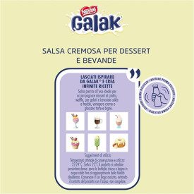 GALAK SALSA TOPPING CREMOSA 1 KG CIOCCOLATO BIANCO | Nestlé | 8000300429510 | Certificazioni: senza glutine; Confezione: flacone