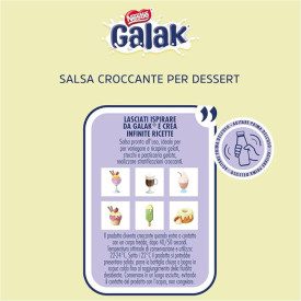 GALAK SALSA TOPPING CROCCANTE 950 GR CIOCCOLATO BIANCO | Nestlé | 8000300429572 | Certificazioni: senza glutine, senza olio di p