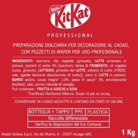 KITKAT SALSA TOPPING 1 KG | Nestlé | 8000300428650 | Confezione: flacone da 1 kg; Tipo di prodotto: topping | Salsa Topping KitK