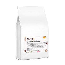 Q PREMIUM FRUIT BASE | Gelq Ingredients | Certifications: lactose free, vegan; Pack: box of 10 kg. - 4 bags of 2.5 kg.; Product 