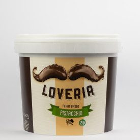 LOVERIA PISTACHIO CREAM - 5.5 Kg. | Leagel | Certifications: gluten free, vegan; Product family: cream ripples | Loveria Pistach