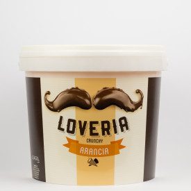 LOVERIA CRUNCHY- ARANCIA 5 Kg CREMINO GELATO LEAGEL | Leagel | Confezione: secchiello da 5 kg.; Tipo di prodotto: variegati crem