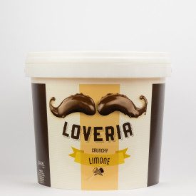 LOVERIA CRUNCHY- LIMONE 5 Kg CREMINO GELATO LEAGEL | Leagel | Confezione: secchiello da 5 kg.; Tipo di prodotto: variegati creme