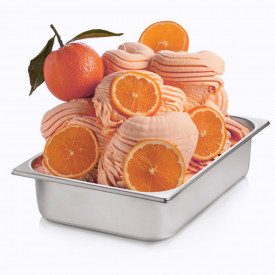 RED ORANGE PASTE | Rubicone | Certifications: kosher, gluten free, dairy free, vegan; Pack: box of 6 kg.-2 buckets of 3 kg.; Pro