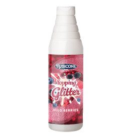 WILD BERRIES GLITTER TOPPING | Rubicone | Pack: bottles of 1 kg.; Product family: toppings | Topping Frutti di Bosco Glitter: a 