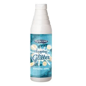 TOPPING GLITTER BANANA JAVA N325 | Confezione: flaconi da 1 kg.; Tipo di prodotto: topping | Topping Banana Java Glitter: delizi
