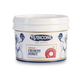 CRUNCHY DONUT VARIEGATE | Rubicone | Certifications: kosher; Pack: box of 6 kg. - 2 buckets of 3 kg.; Product family: cream ripp