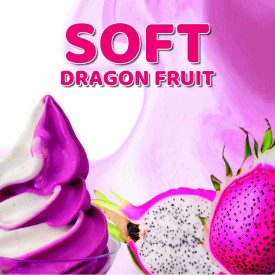 DRAGON FRUIT PURPLE BASE SOFT | Rubicone | Pack: bags of 1,5 kg.; Product family: soft serve and frozen yogurt | Dragon Fruit Pu