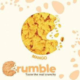 CREAMY MANGO CRUMBLE | Rubicone | Certifications: gluten free; Pack: box of 8 kg. - 2 buckets of 4 kg.; Product family: crumble 