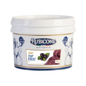 PASTA ACAI TOP FRUIT | Rubicone | Confezione: scatola da 6 kg. - 2 secchielli da 3 kg.; Tipo di prodotto: paste aromatizzanti | 