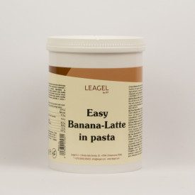 EASY BANANA-MILK 1,2 KG READY ICE CREAM BASE IN PASTE - LEAGEL | Leagel | Certifications: gluten free; Pack: jar of 1,2 kg.; Pro