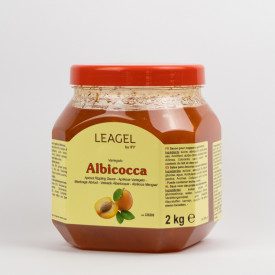 APRICOT RIPPLING SAUCE 2 KG LEAGEL | Leagel | Certifications: gluten free; Pack: jar of 2 kg.; Product family: cream ripples | V