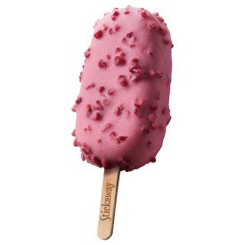 RASPBERRY CRUNCHY STICKAWAY 1,2 KG - COVERING GLAZE FOR ICE CREAM LEAGEL | Leagel | Certifications: gluten free; Pack: jar of 1,