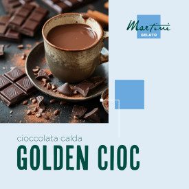 GOLDEN CIOC HOT CHOCOLATE IN BRIK - MARTINI LINEA GELATO | Martini Gelato | Certifications: kosher, gluten free; Pack: brick da 