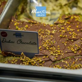 BRUNELLA CROK DUBAI 5 KG - MARTINI GELATO | Martini Gelato |  | Brunella Crok Dubai è una crema al pistacchio con inclusioni di 