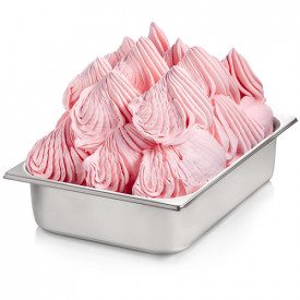 MILK STRAWBERRY PASTE | Rubicone | Certifications: halal, kosher, gluten free; Pack: box of 6 kg.-2 buckets of 3 kg.; Product fa